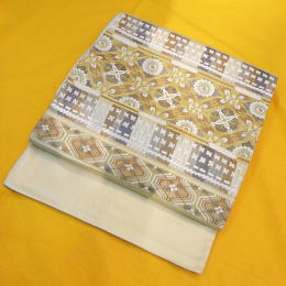 正絹西陣最高級袋帯|総日本刺繍|