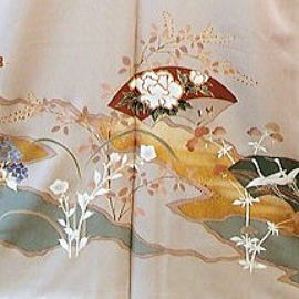 正絹高級色留袖・グレー【IRT-106】レンタル大阪大阪市都島区･地下鉄都島駅から徒歩1分