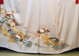 正絹最新柄、京友禅色留袖|irtN-1002|色留袖レンタル大阪