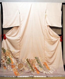 正絹最新柄、京友禅色留袖|irtN-108|レンタル大阪