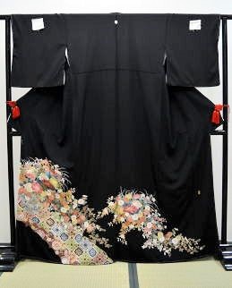 正絹手描き加賀友禅黒留袖|tr-006|留袖レンタル大阪