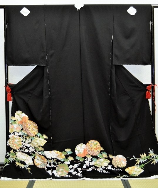正絹手描き黒留袖|tr015|留袖レンタル大阪