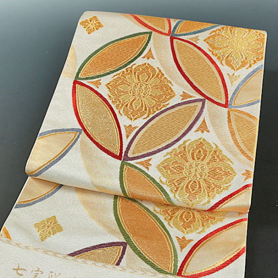 正絹西陣白寿苑袋帯【obi-hakuzyuenn_1013】|高級袋帯通販|大阪、日産 
